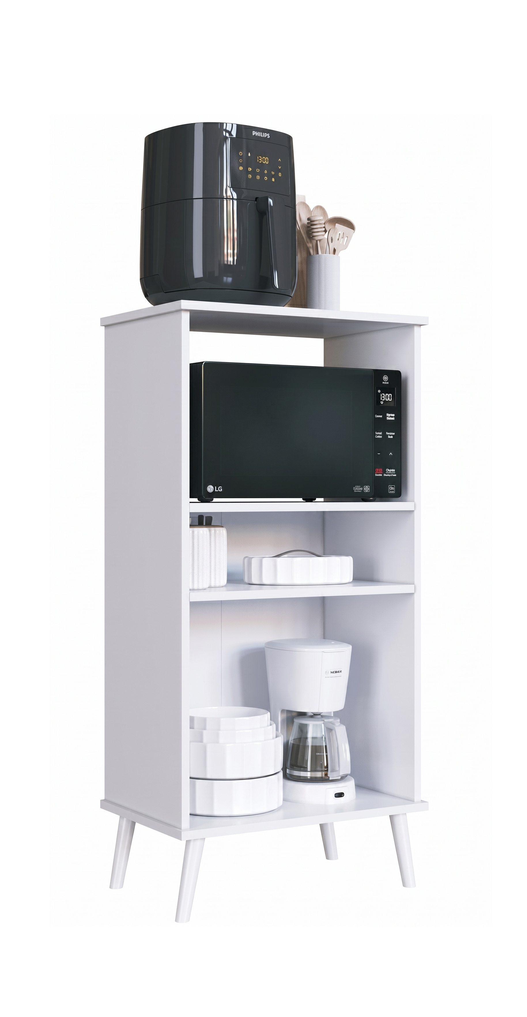 Balcão Forno e Micro-ondas — cor branco