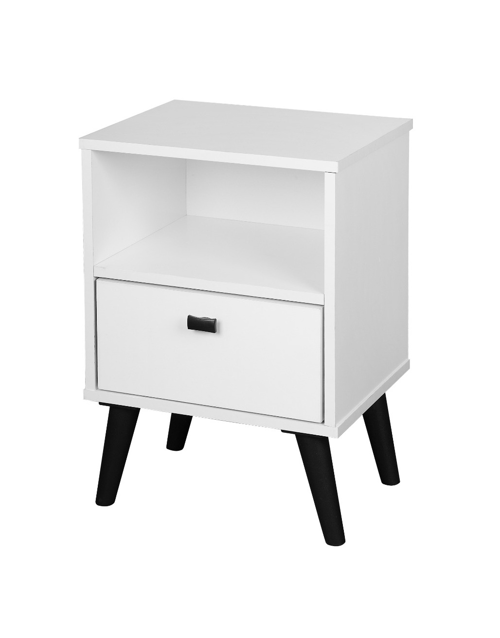 Mesa de Cabeceira com Gaveta — cor branco